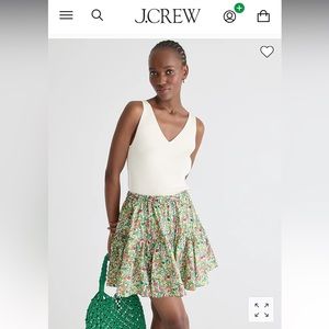 J.Crew Tiered mini skirt in Liberty® fabric in XS - Brand New